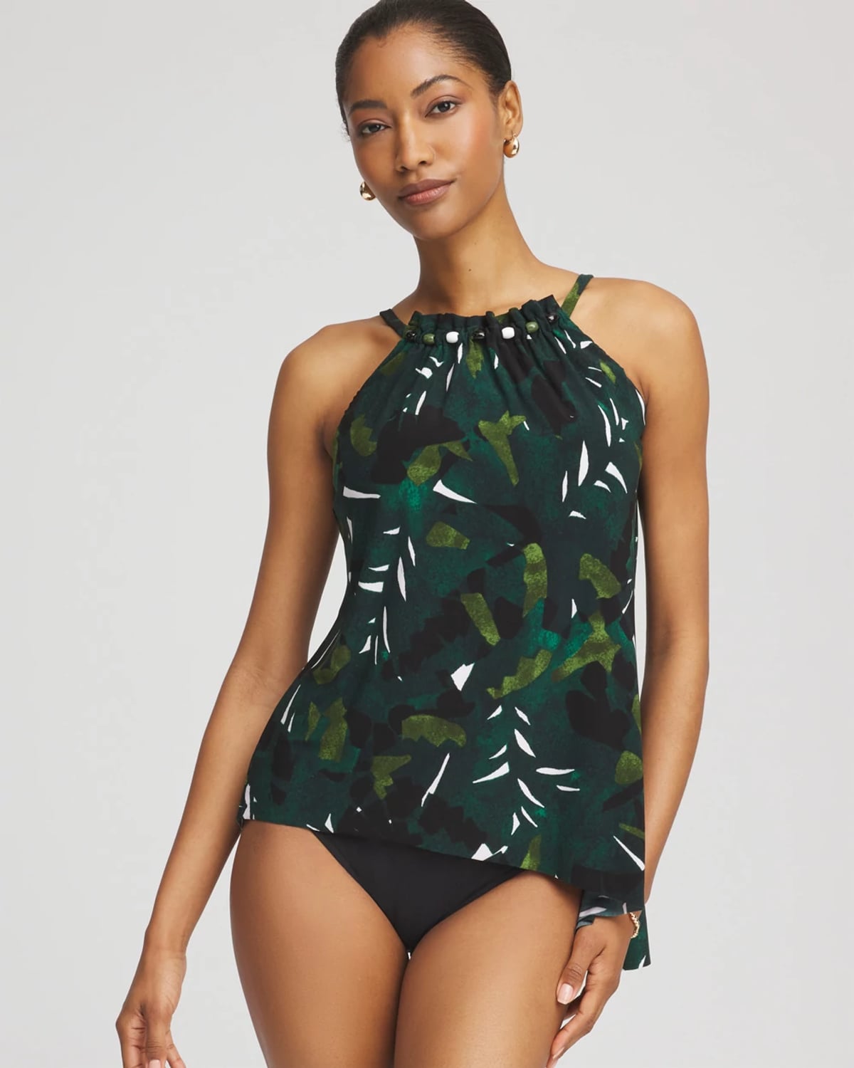 Chico's Magicsuit Palmetto Regina Tankini In Green In Green