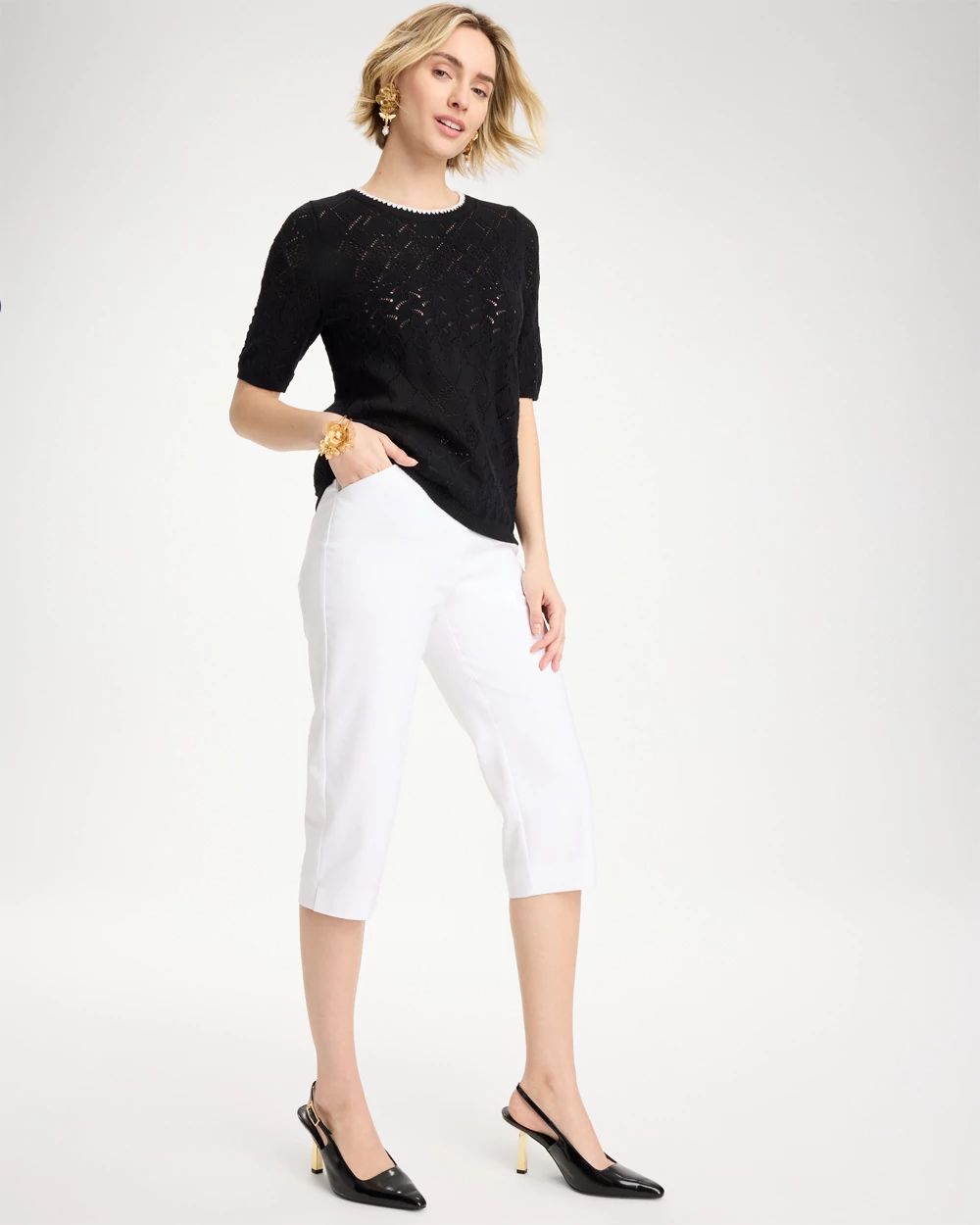 Emme Slim Capri Pants click to view larger image.