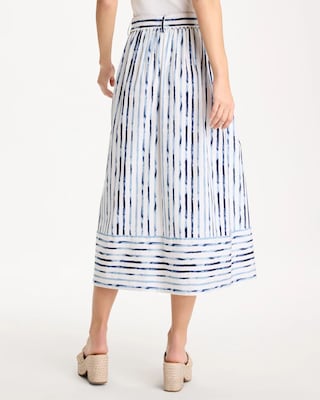 Palermo Striped Tie-Front Skirt click to view larger image.