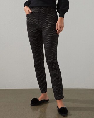 Brigitte Gold Specks Slim Ankle Pants