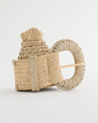 Chic Metallic Shine Stretch Belt click to view larger image.