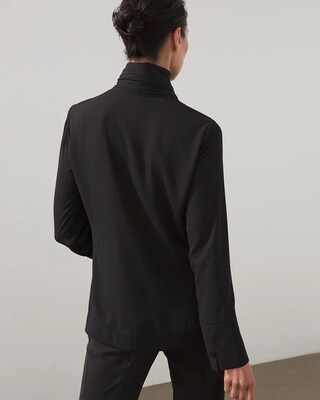 Black Label Drape Bow Top