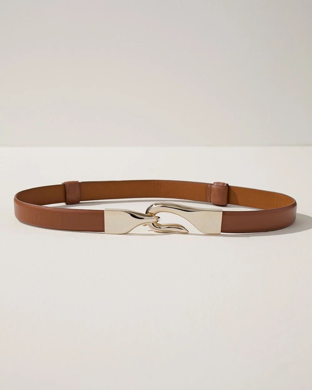 Leather Adjustable Hook Belt