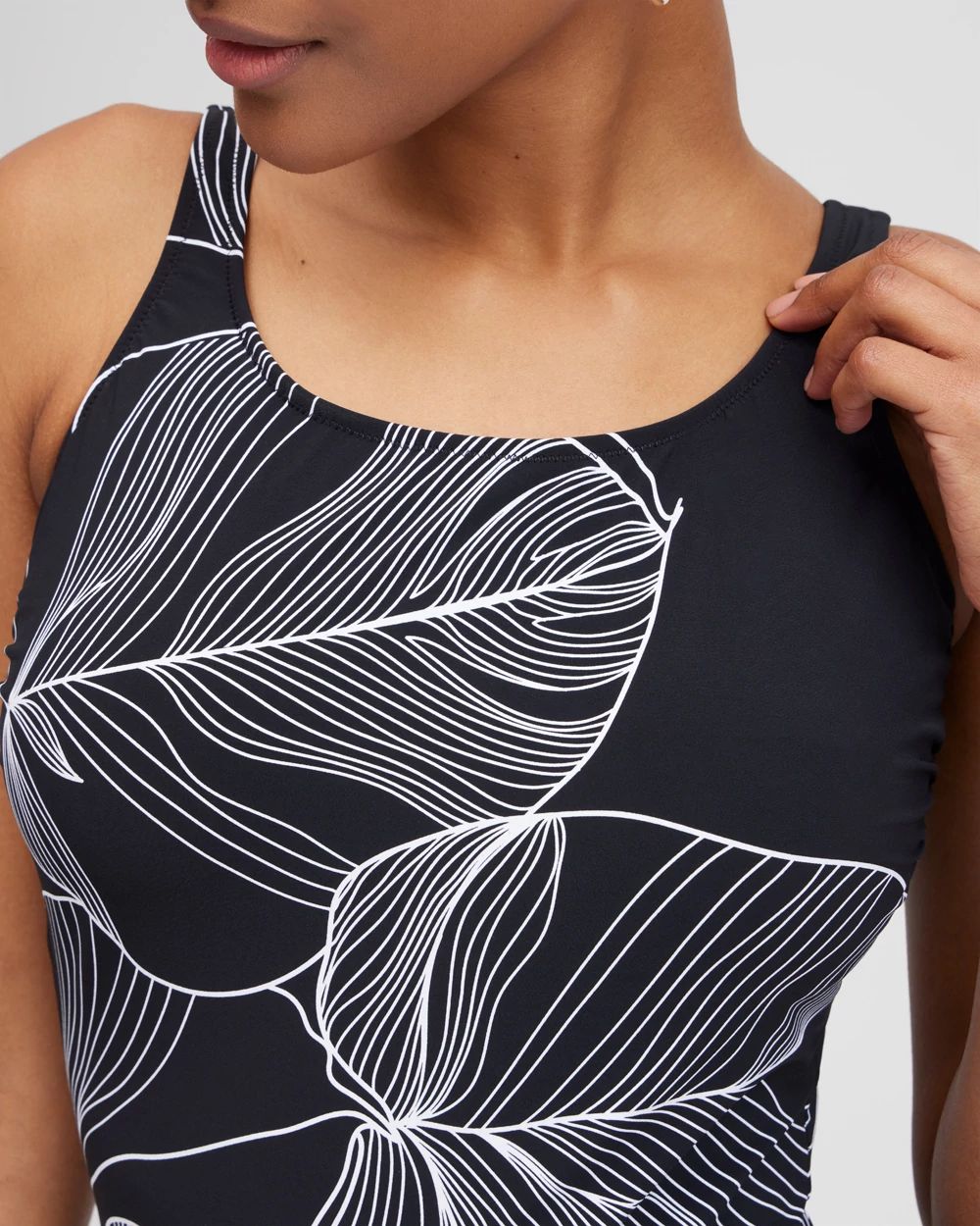 Gottex Square Neck One Piece Swimsuit