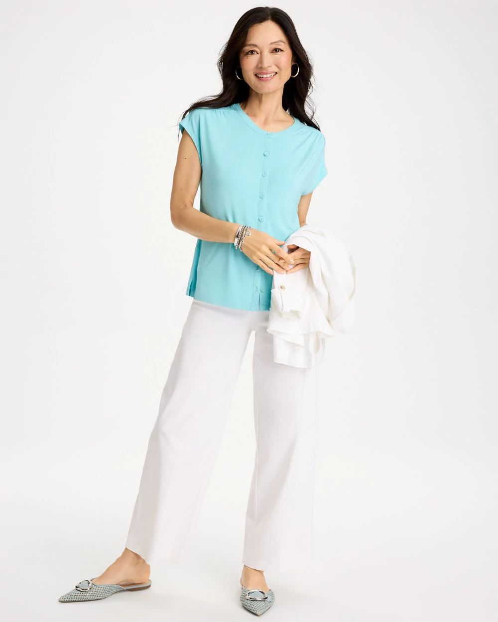 Refined Button Tee click to view larger image.