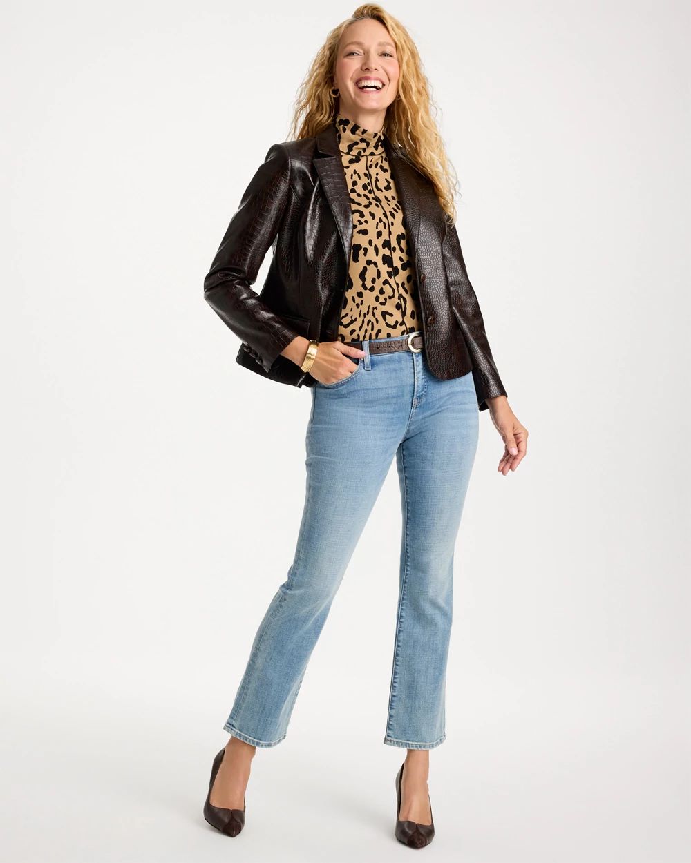 Girlfriend Kick Flare Jeans click to view larger image.