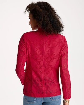 Lace Cutwork Blazer click to view larger image.