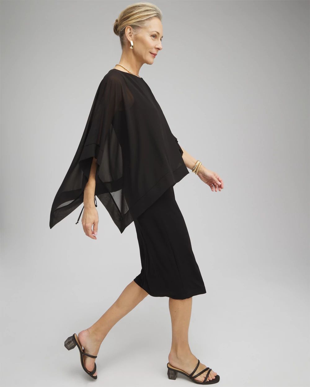 Travelers™ Chiffon Overlay Dress