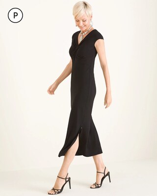 Petite Twist-Front Maxi Dress