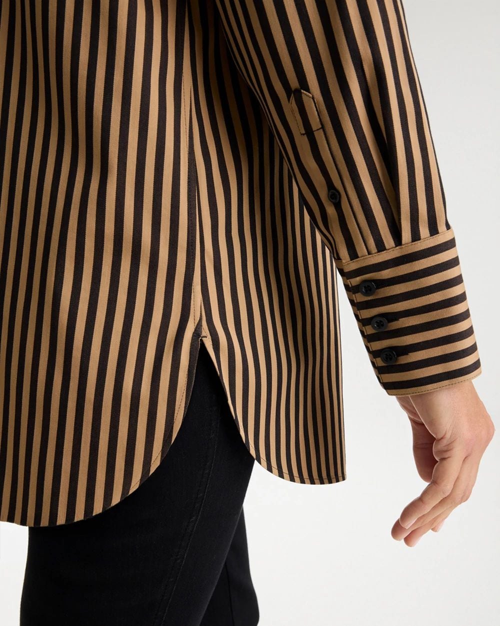 No Iron™ Stretch Striped Tunic click to view larger image.