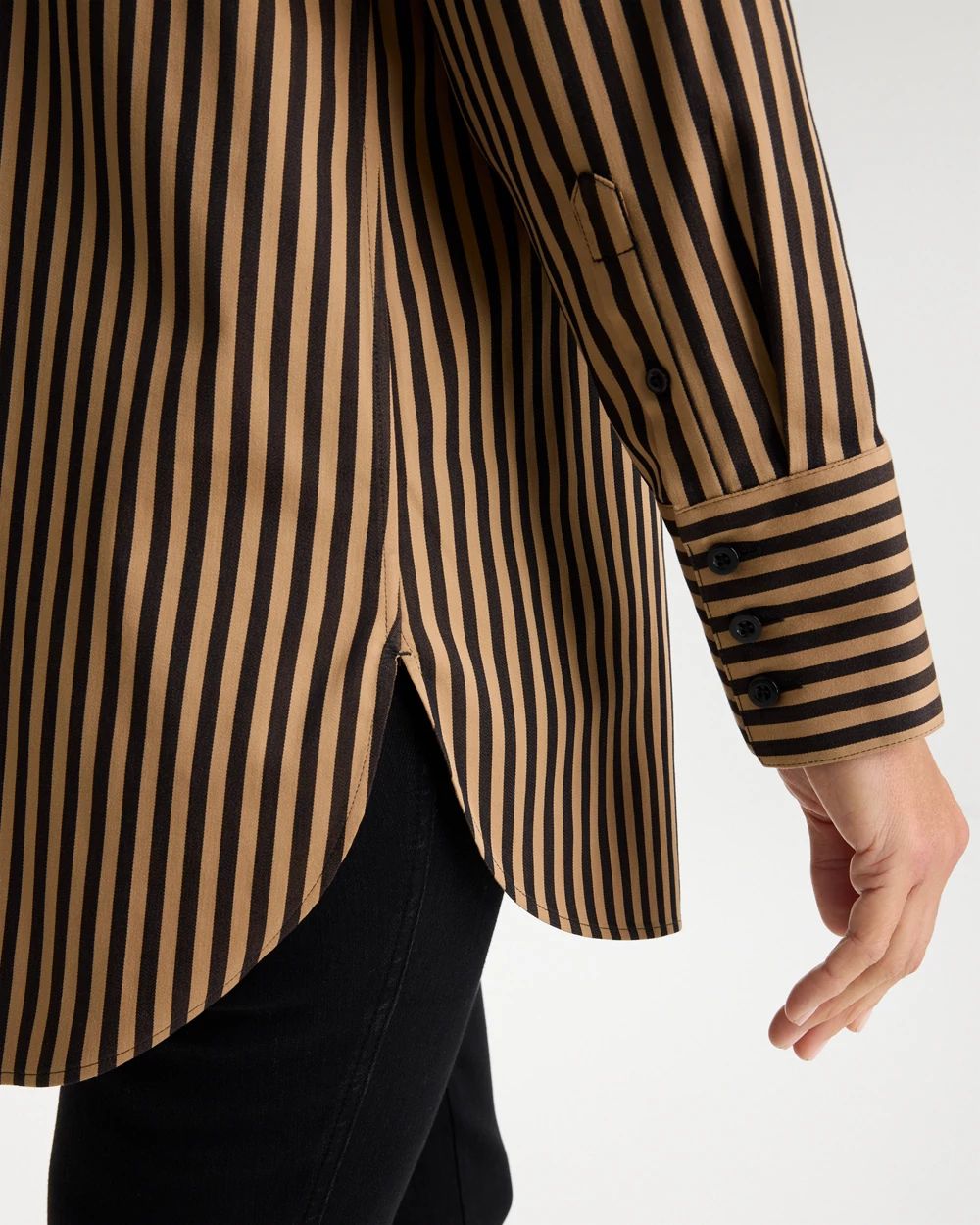 No Iron™ Stretch Striped Tunic click to view larger image.