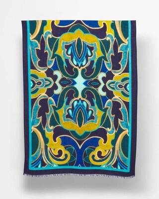 Swirl Print Scarf click to view larger image.