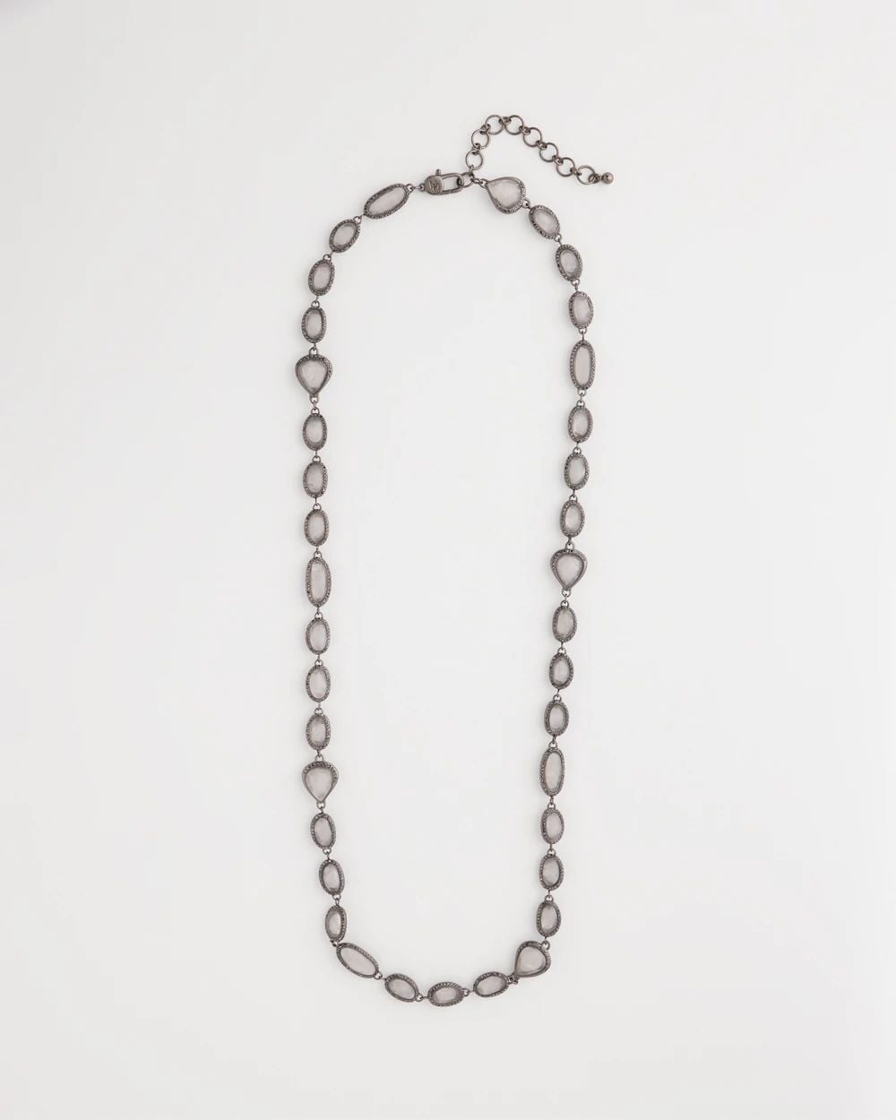 Frosted Quartz Single Strand Necklace