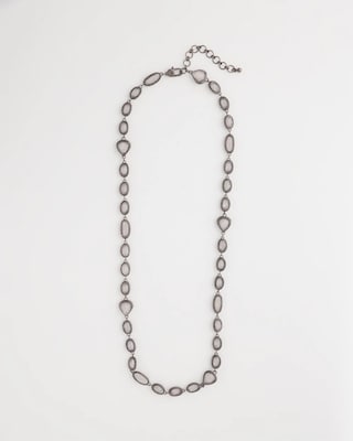 Frosted Quartz Single Strand Necklace