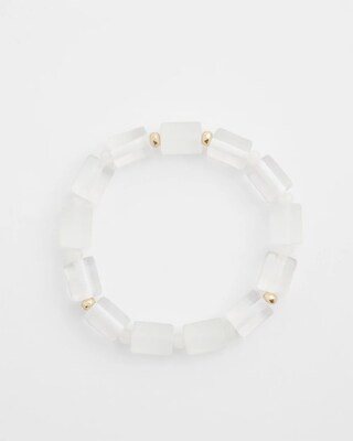 Jade Barrel Stretch Bracelet