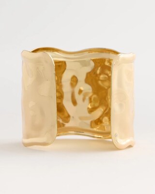 Adjustable Mixed Metal Statement Cuff Bracelet click to view larger image.