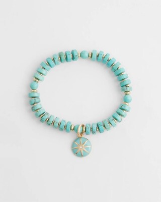 Turquoise Drop Off Stretch Bracelet