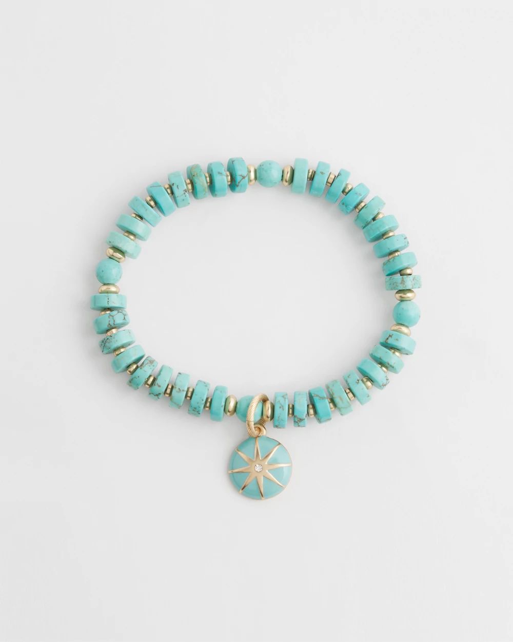 Turquoise Drop Off Stretch Bracelet