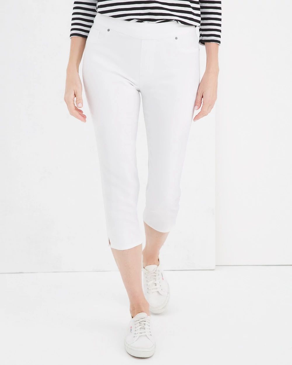 21" Denim Pull-On Capri Jeggings