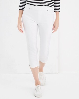 21" Denim Pull-On Capri Jeggings
