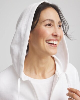 Zenergy® Beach Slub Zip-Front Hoodie click to view larger image.