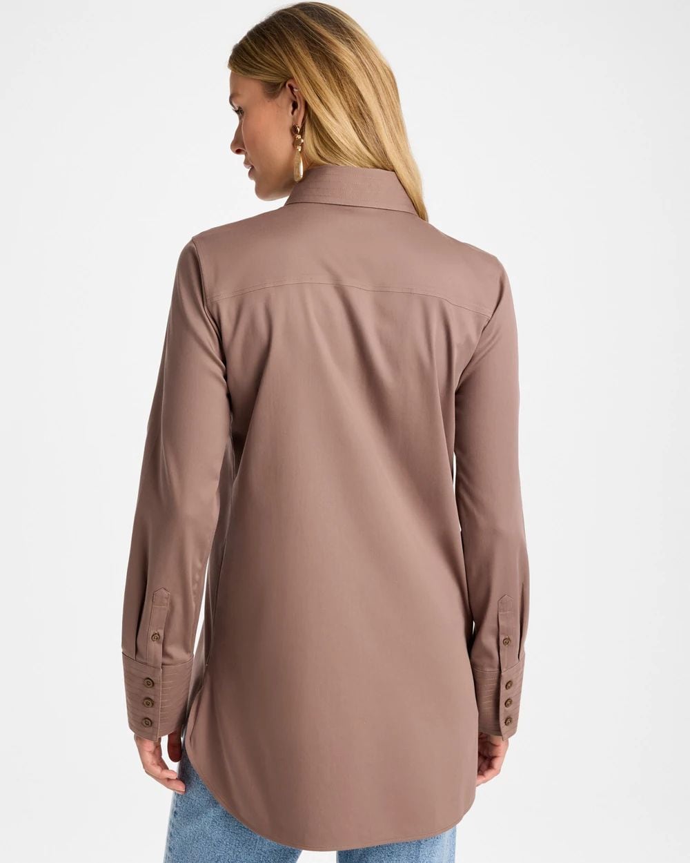 No Iron™ Stretch Trapunto Stitch Tunic click to view larger image.