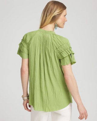 Ruffle Sleeve Blouse click to view larger image.