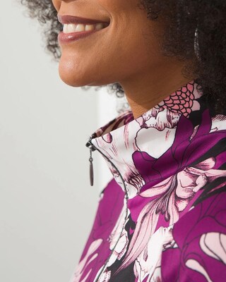 Zenergy UPF Floral Bungee Pullover