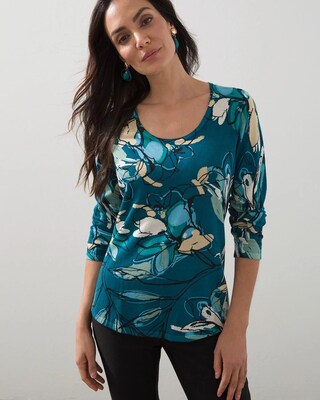 Spun Rayon Wildflower Pullover Sweater