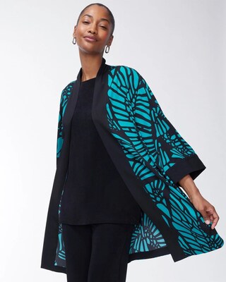 Travelers Wing Print Kimono