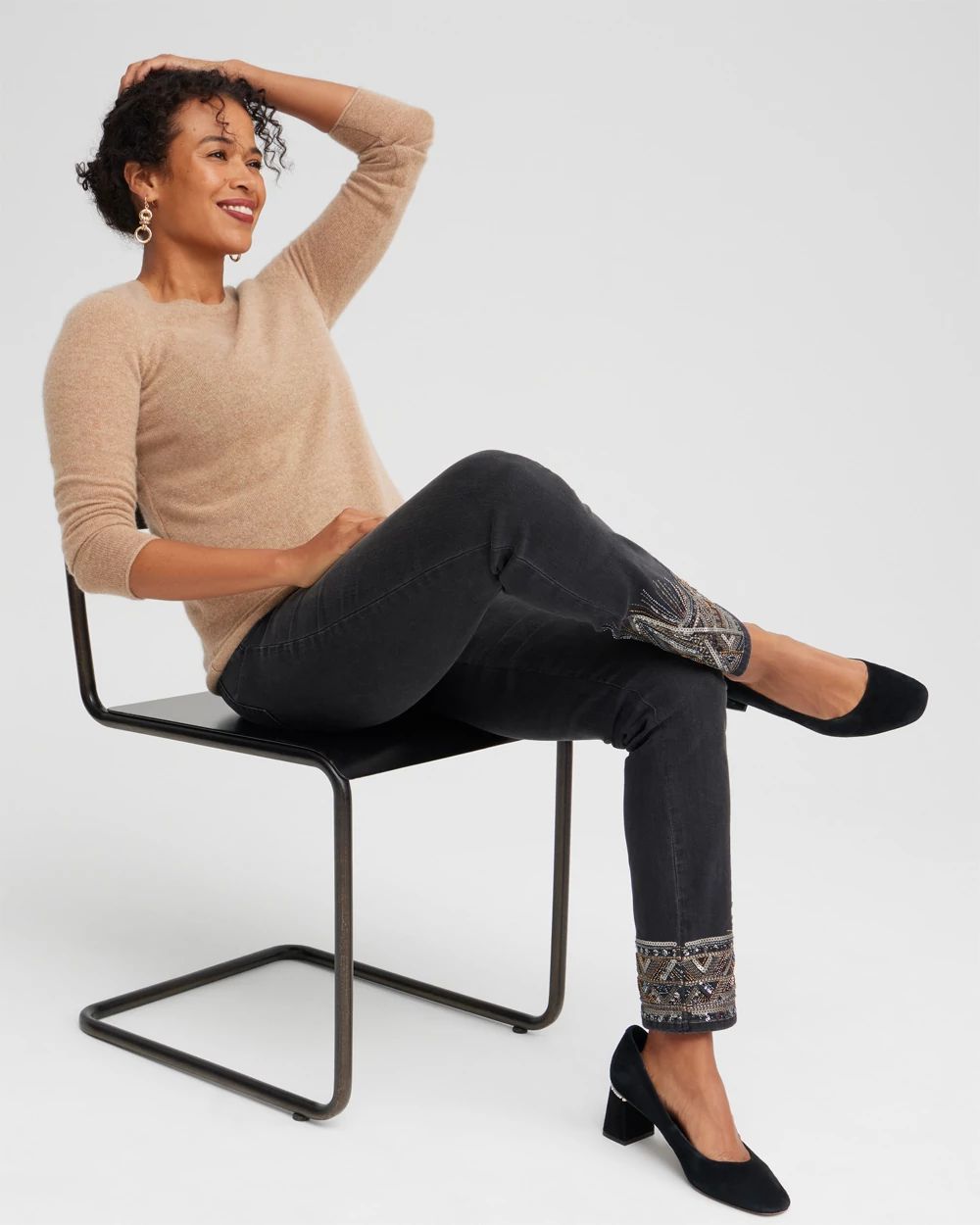 Cashmere Crew Neck Sweater click to view larger image.