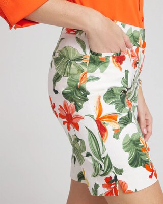 Brigitte 7" Orchid Print Shorts