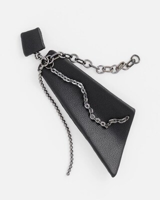 No Droop™ Leather & Chain Drop Earrings