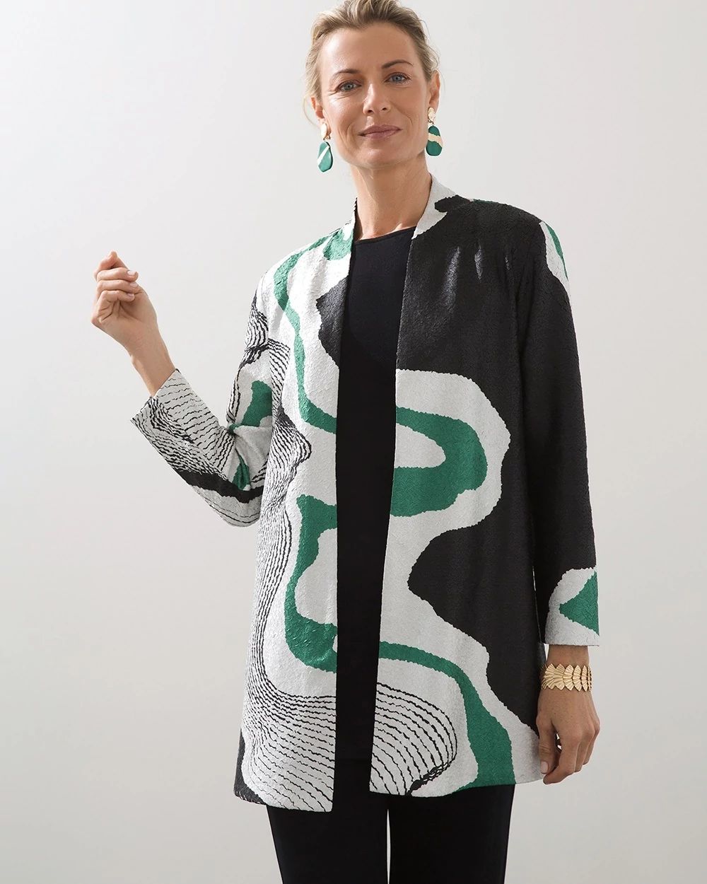 Travelers Collection Geo Crushed Jacket