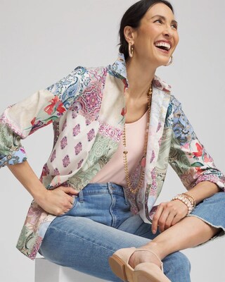 No Iron™ Floral Paisley Shirt click to view larger image.