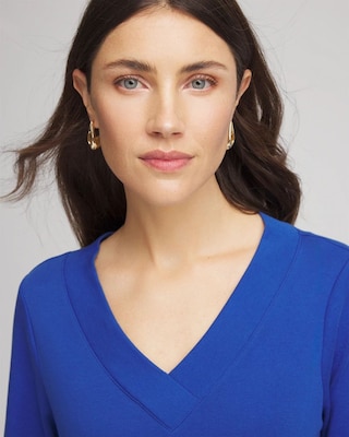 Pima Cotton 3/4 Sleeve Tee click to view larger image.