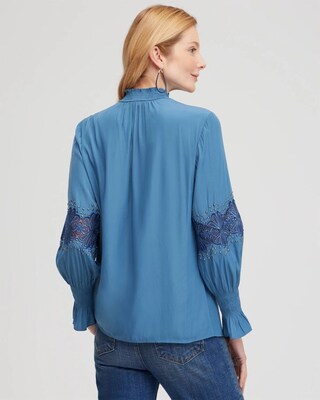 Floral Lace Detail Top