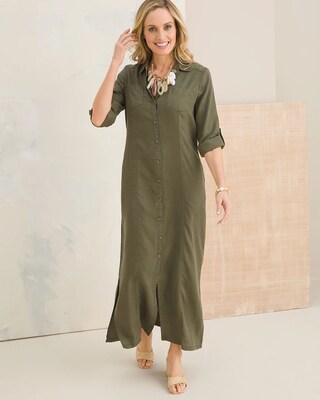 Maxi Pocket Shirt Dress