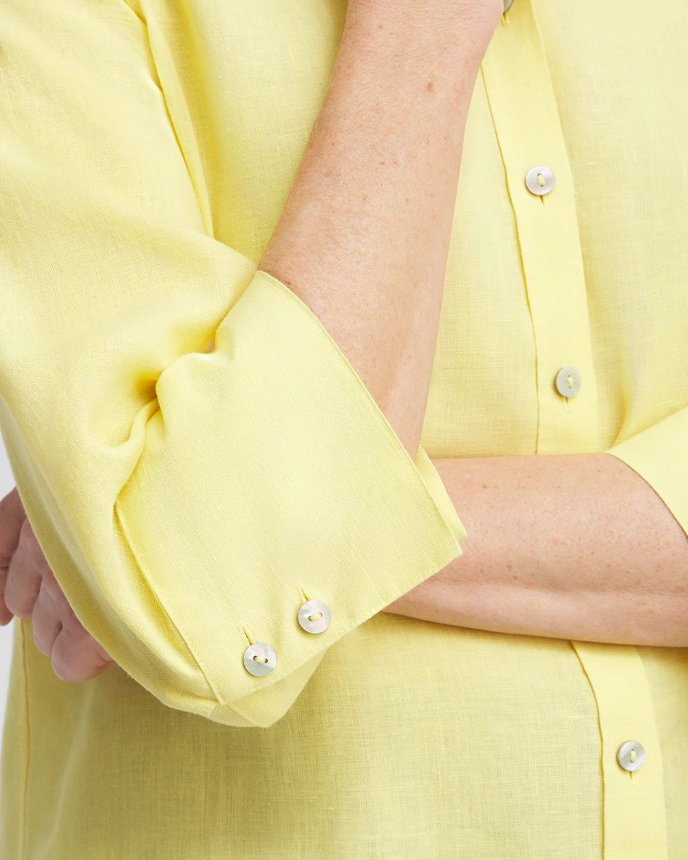 No Iron™ Linen 3/4 Sleeve Shirt