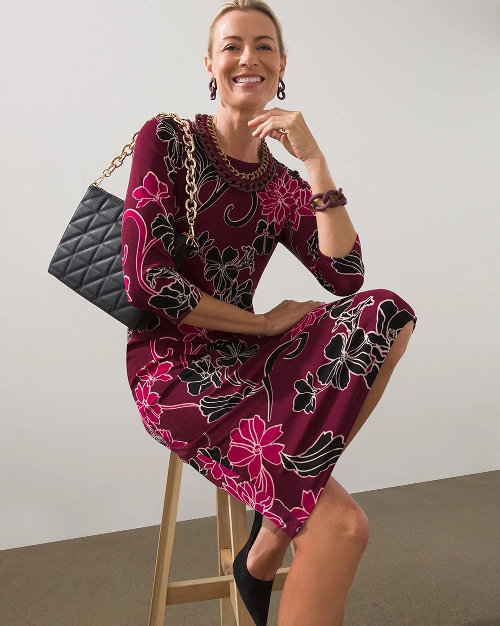 Travelers Printed Classic Dress