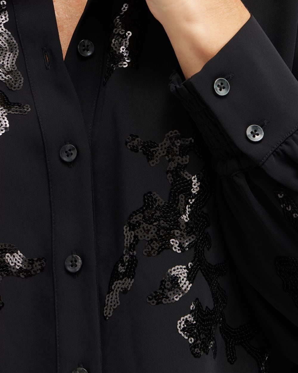 Sequin Embellished Shirt