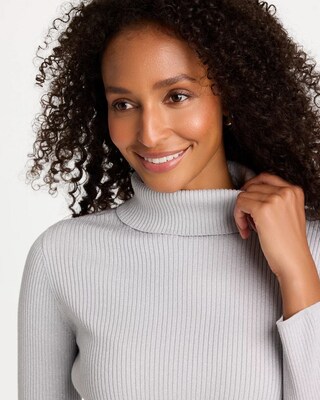 Ella Ribbed Turtleneck Sweater click to view larger image.