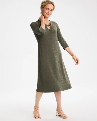 Travelers™ Hardware 3/4 Sleeve Dress click to view larger image.