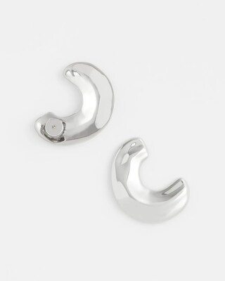 Silver Hoop Earrings click to view larger image.
