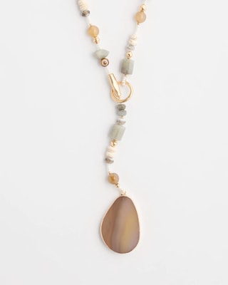 Genuine Stone Y-Necklace click to view larger image.