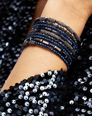 Blue Coil Bracelet