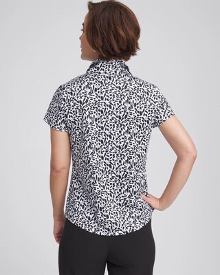 Zenergy® UPF Mockneck Short-Sleeve Top click to view larger image.