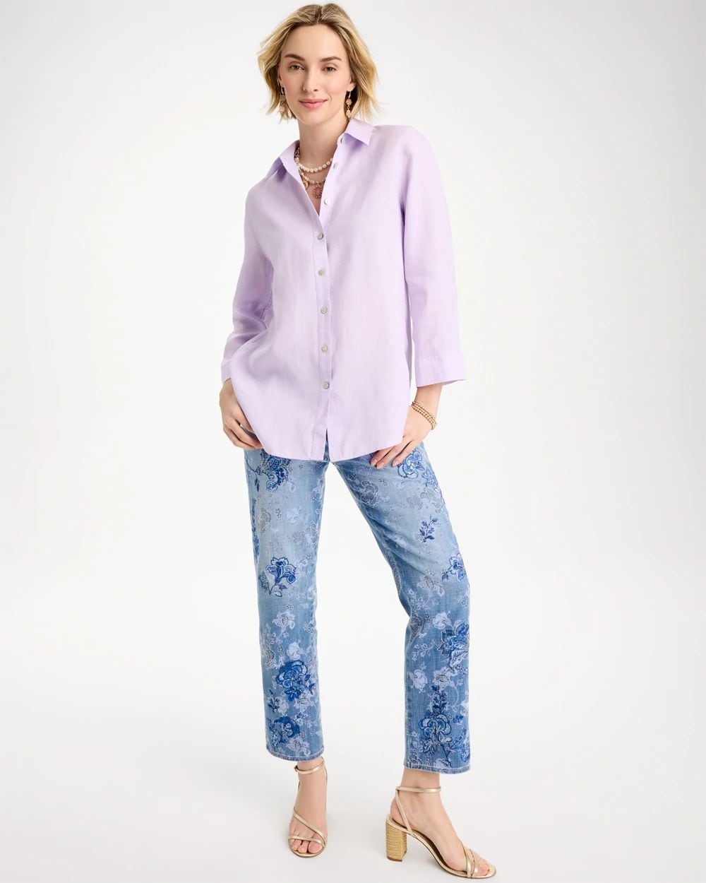 No Iron™ Linen Shirt click to view larger image.