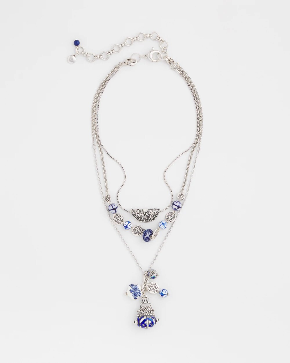 Convertible Multi Strand Charm Necklace