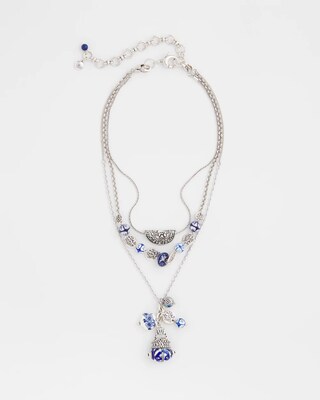 Convertible Multi Strand Charm Necklace click to view larger image.